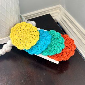 Crochet coasters set of 4 HANDMADE